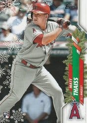 2020 Topps Holiday Base Set Matt Thaiss #HW175 card