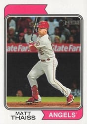 2023 Topps Heritage Base Set Matt Thaiss #431 card