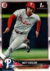 2018 Bowman Draft Base Set Matt Vierling #BD-2 card