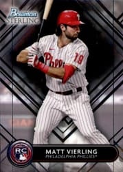 2022 Bowman Sterling Base Set Matt Vierling #BSR-27 card