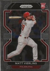2022 Panini Prizm Base Set Matt Vierling #1 card