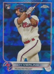 2022 Topps Chrome Sapphire Edition Base Set Matt Vierling #316 card