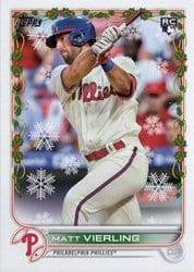 2022 Topps Holiday Base Set Matt Vierling #HW137 card