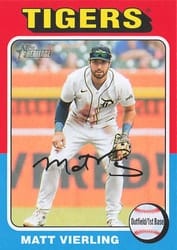 2024 Topps Heritage Mini Base Set Matt Vierling #231 card