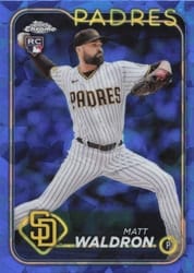 2024 Topps Chrome Sapphire Edition Base Set Matt Waldron #162 card