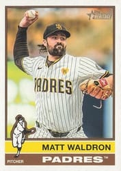 2025 Topps Heritage Base Set Matt Waldron #497 card