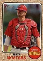 2017 Topps Heritage Base Set Matt Wieters #647 card