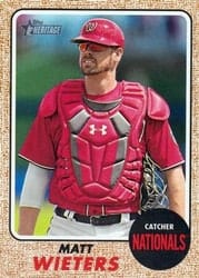 2017 Topps Heritage Base Set Matt Wieters #647b card