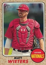 2017 Topps Heritage Base Set Matt Wieters #647c card