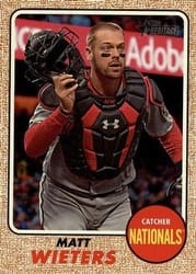 2017 Topps Heritage Base Set Matt Wieters #647d card