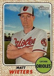 2017 Topps Heritage Base Set Matt Wieters #74 card