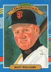 1991 Donruss Base Set Matt Williams #18 card