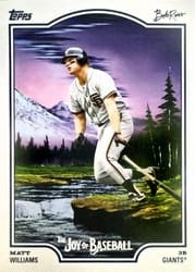 2025 Topps X Bob Ross: The Joy of Baseball Base Set Matt Williams #51 card