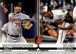 2019 Topps Update Base Set Matt Wotherspoon / Branden Kline #US264 card