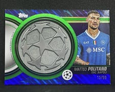 2025-26 Topps UEFA Club Competitions Starball Commemorative Relics Matteo Politano #SCR-MP card