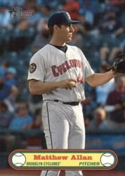 2021 Topps Heritage Minor League 1972 Topps Baseball Poster Card Matthew Allan #72BPC-16 card