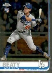 2019 Topps Chrome Update Base Set Matthew Beaty #34 card