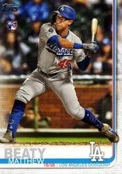 2019 Topps Update Base Set Matthew Beaty #US174 card