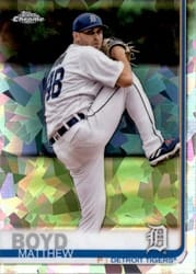2019 Topps Chrome Sapphire Edition Base Set Matthew Boyd #93 card