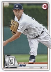 2020 Bowman Base Set Matthew Boyd #30 card
