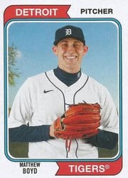 2020 Topps Archives Base Set Matthew Boyd #181 card