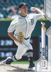 2020 Topps Base Set Matthew Boyd #165 card