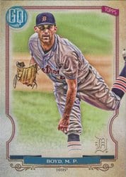 2020 Topps Gypsy Queen Base Set Matthew Boyd #99 card