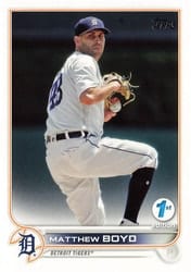 2022 Topps 1st Edition Base Set Matthew Boyd #128 card
