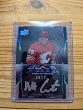 2023-24 SPx UD Black Lustrous Rookie Signatures Matthew Coronato #LRA-CO card