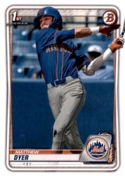 2020 Bowman Draft Base Set Matthew Dyer #BD-92 card