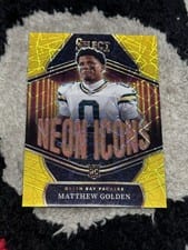 2025 Panini Select Neon Icons Matthew Golden #8 card