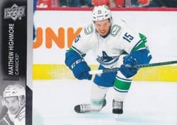 2021-22 Upper Deck Base Set Matthew Highmore #426 card