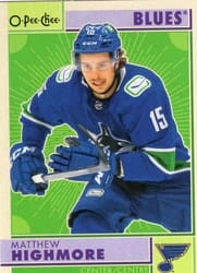 2022-23 O-Pee-Chee Retro Matthew Highmore #440 card