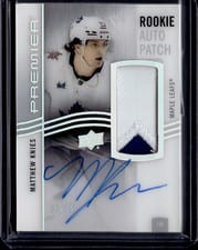 2023-24 Upper Deck Premier Acetate Rookie Autograph Patch Matthew Knies #AR-KN card