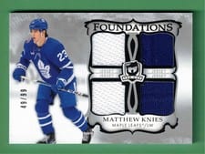 2023-24 Upper Deck The Cup Foundations Quad Jersey Matthew Knies #F-KN card