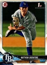 2018 Bowman Draft Base Set Matthew Liberatore #BD-30 card