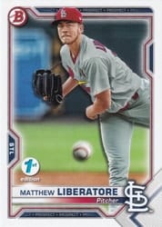 2021 Bowman 1st Edition Base Set Matthew Liberatore #BP-29 card