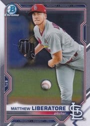 2021 Bowman Chrome Prospects Matthew Liberatore #BCP-29 card