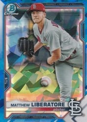 2021 Bowman Sapphire Edition Base Set Matthew Liberatore #BCP-29 card