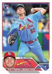 2023 Topps Base Set Matthew Liberatore #52 card
