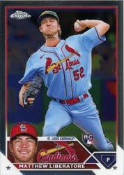 2023 Topps Chrome Base Set Matthew Liberatore #157 card