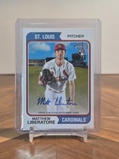 2023 Topps Heritage Real One Autographs Matthew Liberatore #ROA-MLE card