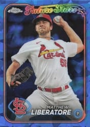2024 Topps Chrome Sapphire Edition Base Set Matthew Liberatore #584 card
