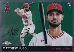 2025 Topps Chrome Platinum Base Set Matthew Lugo #362 card