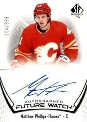 2021-22 SP Authentic Base Set Matthew Phillips #123 card