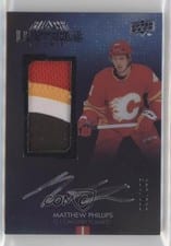 2021-22 SPx UD Black Lustrous Rookie Autograph Patch Matthew Phillips #LRPA-MP card