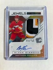 2021-22 Upper Deck Black Diamond Jewels of the Draft Matthew Phillips #JD-MP card