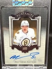 2023-24 Upper Deck Clear Cut 2003-04 UD Classic Portraits Autos Matthew Poitras #UDP-MP card