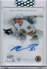 2023-24 Upper Deck Clear Cut 2006-07 UD Sweet Shot Autos Matthew Poitras #SS-MP card