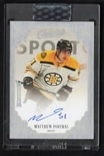 2023-24 Upper Deck Clear Cut Champs Autos Matthew Poitras #C-MW card
